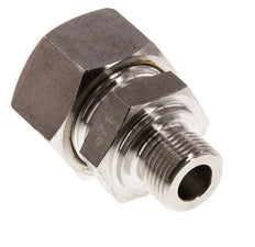 G 3/8'' Macho x 18L Racor de compresión recto de acero inoxidable 315 Bar DIN 2353