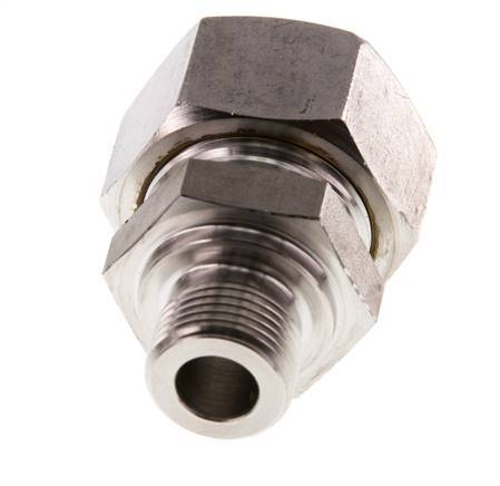 G 3/8'' Macho x 18L Racor de compresión recto de acero inoxidable 315 Bar DIN 2353
