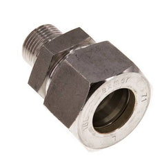 G 3/8'' Macho x 18L Racor de compresión recto de acero inoxidable 315 Bar DIN 2353