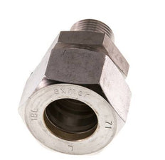 G 3/8'' Macho x 18L Racor de compresión recto de acero inoxidable 315 Bar DIN 2353