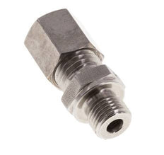 M10x1 Macho x 6L Racor de compresión recto de acero inoxidable 315 Bar DIN 2353