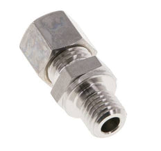 M12x1,5 Macho x 8L Racor de compresión recto de acero inoxidable 315 Bar DIN 2353