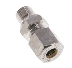 M12x1,5 Macho x 8L Racor de compresión recto de acero inoxidable 315 Bar DIN 2353