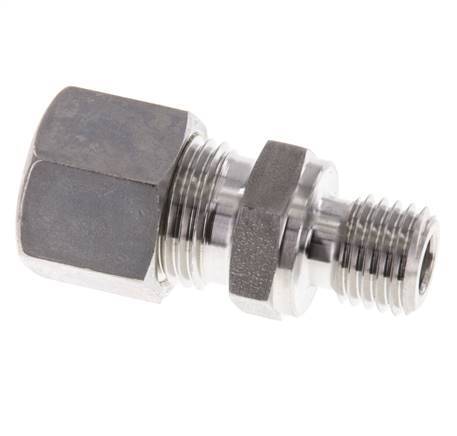 M12x1,5 Macho x 10L Racor de compresión recto de acero inoxidable 315 Bar DIN 2353