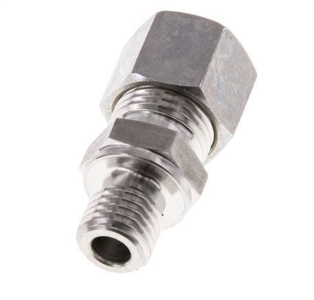 M12x1,5 Macho x 10L Racor de compresión recto de acero inoxidable 315 Bar DIN 2353
