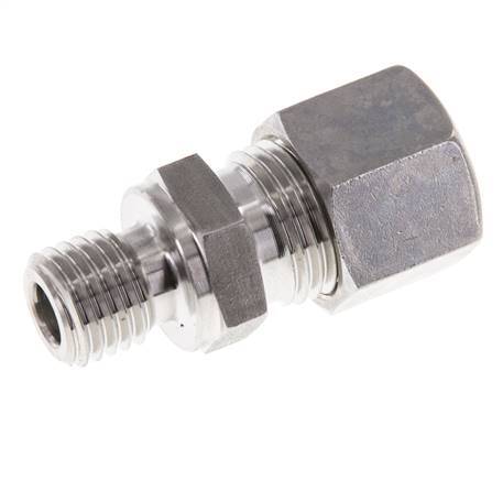 M12x1,5 Macho x 10L Racor de compresión recto de acero inoxidable 315 Bar DIN 2353