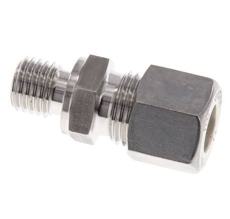 M12x1,5 Macho x 10L Racor de compresión recto de acero inoxidable 315 Bar DIN 2353