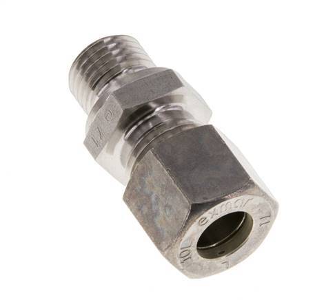 M14x1,5 Macho x 10L Racor de compresión recto de acero inoxidable 315 Bar DIN 2353