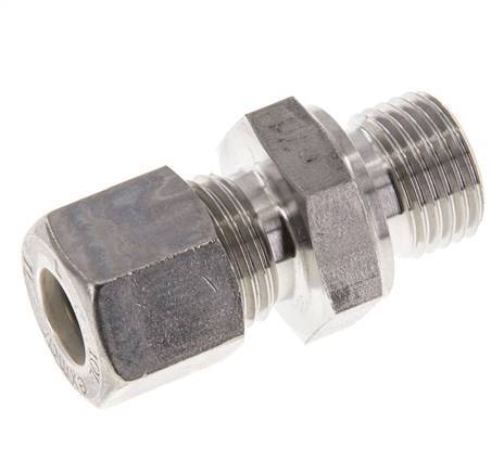 M16x1,5 Macho x 10L Racor de compresión recto de acero inoxidable 315 Bar DIN 2353