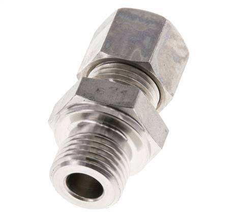 M16x1,5 Macho x 10L Racor de compresión recto de acero inoxidable 315 Bar DIN 2353