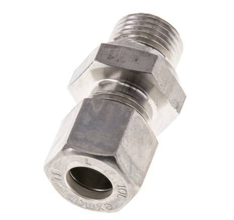M16x1,5 Macho x 10L Racor de compresión recto de acero inoxidable 315 Bar DIN 2353