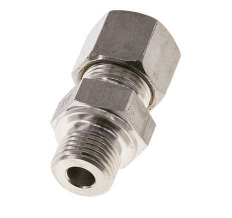 M16x1,5 Macho x 10S Racor de compresión recto de acero inoxidable 630 Bar DIN 2353