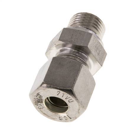 M16x1,5 Macho x 10S Racor de compresión recto de acero inoxidable 630 Bar DIN 2353