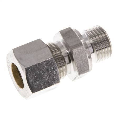 M16x1,5 Macho x 12L Racor de compresión recto de acero inoxidable 315 Bar DIN 2353