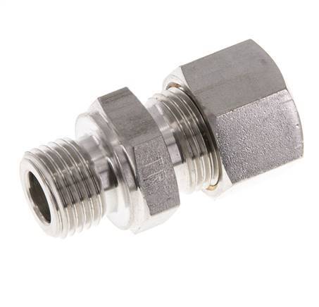 M16x1,5 Macho x 12L Racor de compresión recto de acero inoxidable 315 Bar DIN 2353