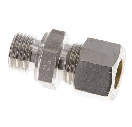 M16x1,5 Macho x 12L Racor de compresión recto de acero inoxidable 315 Bar DIN 2353