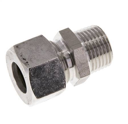 M18x1,5 Macho x 10L Racor de compresión recto de acero inoxidable 315 Bar DIN 2353