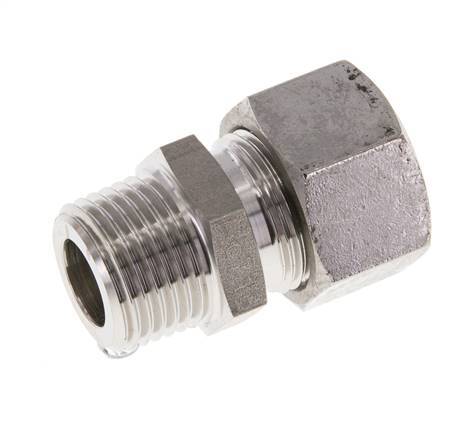 M18x1,5 Macho x 10L Racor de compresión recto de acero inoxidable 315 Bar DIN 2353