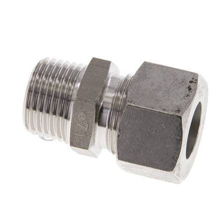 M18x1,5 Macho x 10L Racor de compresión recto de acero inoxidable 315 Bar DIN 2353