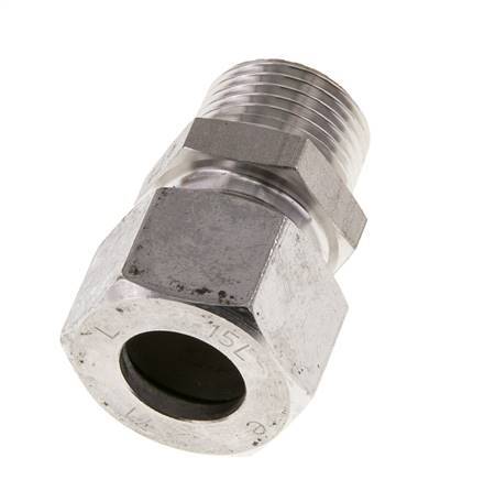 M18x1,5 Macho x 10L Racor de compresión recto de acero inoxidable 315 Bar DIN 2353