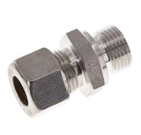 M18x1,5 Macho x 12L Racor de compresión recto de acero inoxidable 315 Bar DIN 2353