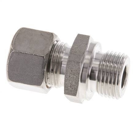 M18x1,5 Macho x 12L Racor de compresión recto de acero inoxidable 315 Bar DIN 2353
