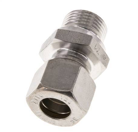M18x1,5 Macho x 12L Racor de compresión recto de acero inoxidable 315 Bar DIN 2353