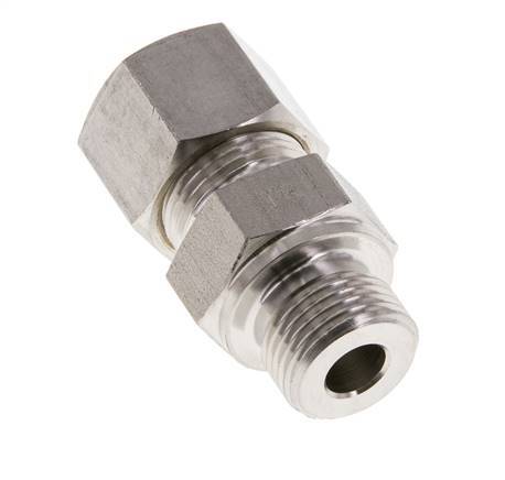 M18x1,5 Macho x 12S Racor de compresión recto de acero inoxidable 630 Bar DIN 2353