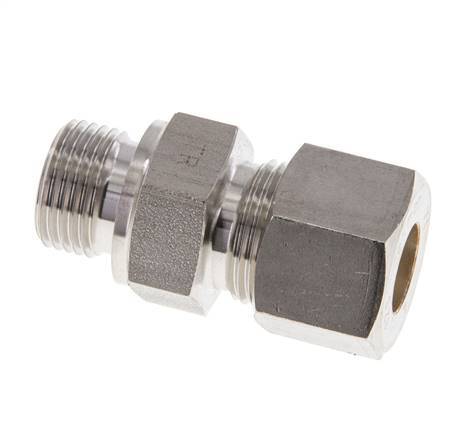 M18x1,5 Macho x 12S Racor de compresión recto de acero inoxidable 630 Bar DIN 2353