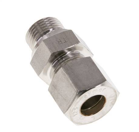 M18x1,5 Macho x 12S Racor de compresión recto de acero inoxidable 630 Bar DIN 2353