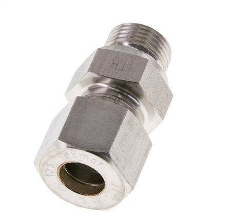 M18x1,5 Macho x 12S Racor de compresión recto de acero inoxidable 630 Bar DIN 2353