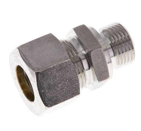 M18x1,5 Macho x 15L Racor de compresión recto de acero inoxidable 315 Bar DIN 2353