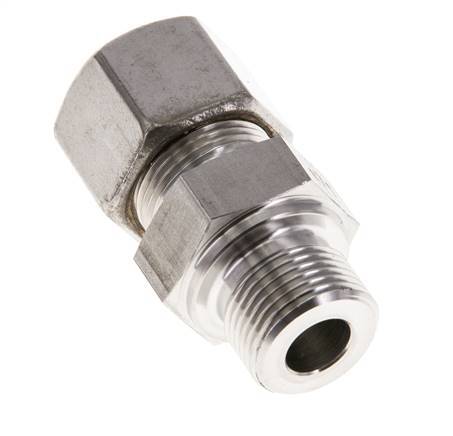 M20x1,5 Macho x 14S Racor de compresión recto de acero inoxidable 630 Bar DIN 2353