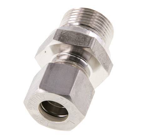M22x1,5 Macho x 12L Racor de compresión recto de acero inoxidable 315 Bar DIN 2353