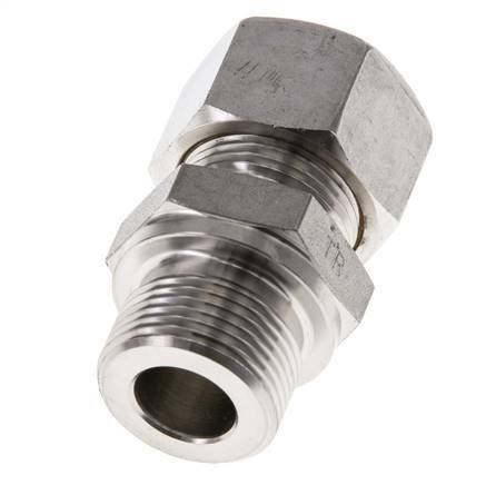 M22x1,5 Macho x 15L Racor de compresión recto de acero inoxidable 315 Bar DIN 2353