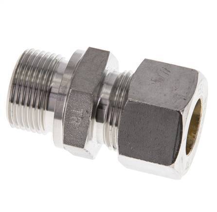 M22x1,5 Macho x 15L Racor de compresión recto de acero inoxidable 315 Bar DIN 2353