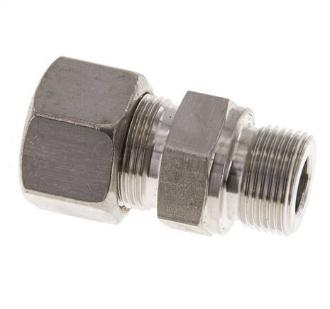 M22x1,5 Macho x 16S Racor de compresión recto de acero inoxidable 400 Bar DIN 2353