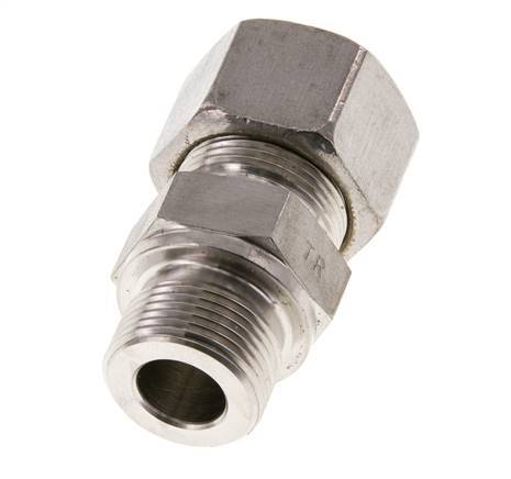 M22x1,5 Macho x 16S Racor de compresión recto de acero inoxidable 400 Bar DIN 2353
