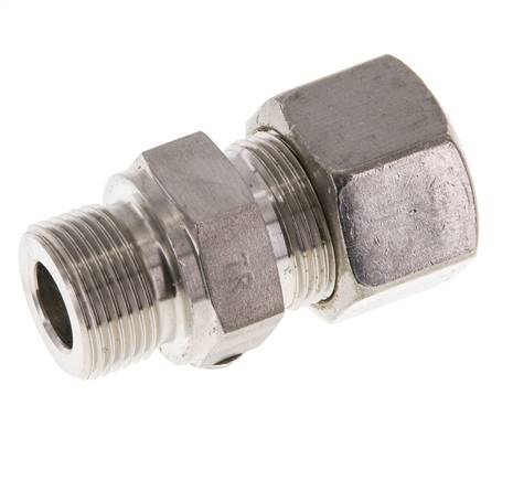 M22x1,5 Macho x 16S Racor de compresión recto de acero inoxidable 400 Bar DIN 2353