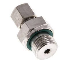 G 1/2'' Macho x 8S Racor de compresión recto de acero inoxidable con junta FKM 630 Bar DIN 2353