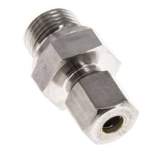 G 1/2'' Macho x 8S Racor de compresión recto de acero inoxidable con junta FKM 630 Bar DIN 2353
