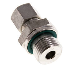 G 1/2'' Macho x 10L Racor de compresión recto de acero inoxidable con junta FKM 315 Bar DIN 2353