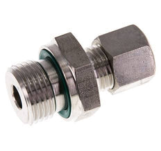 G 1/2'' Macho x 10L Racor de compresión recto de acero inoxidable con junta FKM 315 Bar DIN 2353