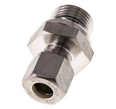G 1/2'' Macho x 10L Racor de compresión recto de acero inoxidable con junta FKM 315 Bar DIN 2353