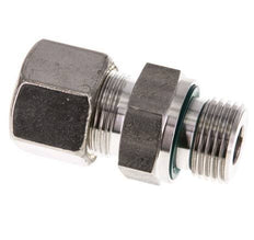 G 1/2'' Macho x 14S Racor de compresión recto de acero inoxidable con junta FKM 630 Bar DIN 2353