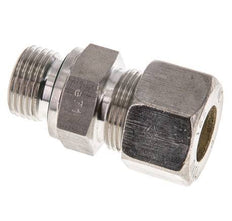 G 1/2'' Macho x 16S Racor de compresión recto de acero inoxidable con junta FKM 400 Bar DIN 2353