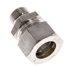 G 1/2'' Macho x 22L Racor de compresión recto de acero inoxidable con junta FKM 160 Bar DIN 2353