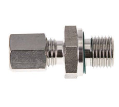 G 1/4'' Macho x 6L Racor de compresión recto de acero inoxidable con junta FKM 315 Bar DIN 2353
