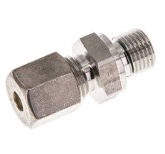 G 1/4'' Macho x 6S Racor de compresión recto de acero inoxidable con junta FKM 630 Bar DIN 2353