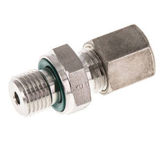 G 1/4'' Macho x 6S Racor de compresión recto de acero inoxidable con junta FKM 630 Bar DIN 2353